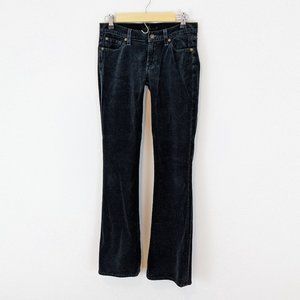 Y2K 7 for all mankind black velvet jeans